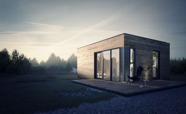 China Prefabricated House Prefab Garden Studio with Light Steel Frame Storage distributor
